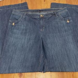 Gap wide leg denim jeans